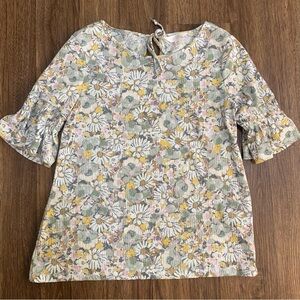 Women’s floral short sleeve top by LC Lauren‎ Conrad size extra small